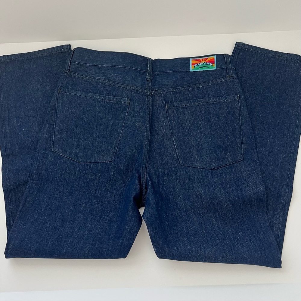 Daily Blue Boost in Nite Jeans Womens 31 Dark Indigo High Rise Straight Leg NWT - Picture 9 of 13